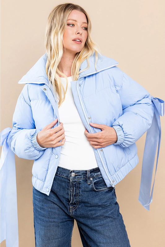 Luna Bow Jacket (Light Blue)