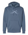 Dusty Blue Bow Hoodie