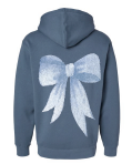 Dusty Blue Bow Hoodie