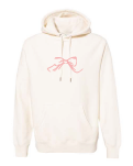 Creme Bow Hoodie