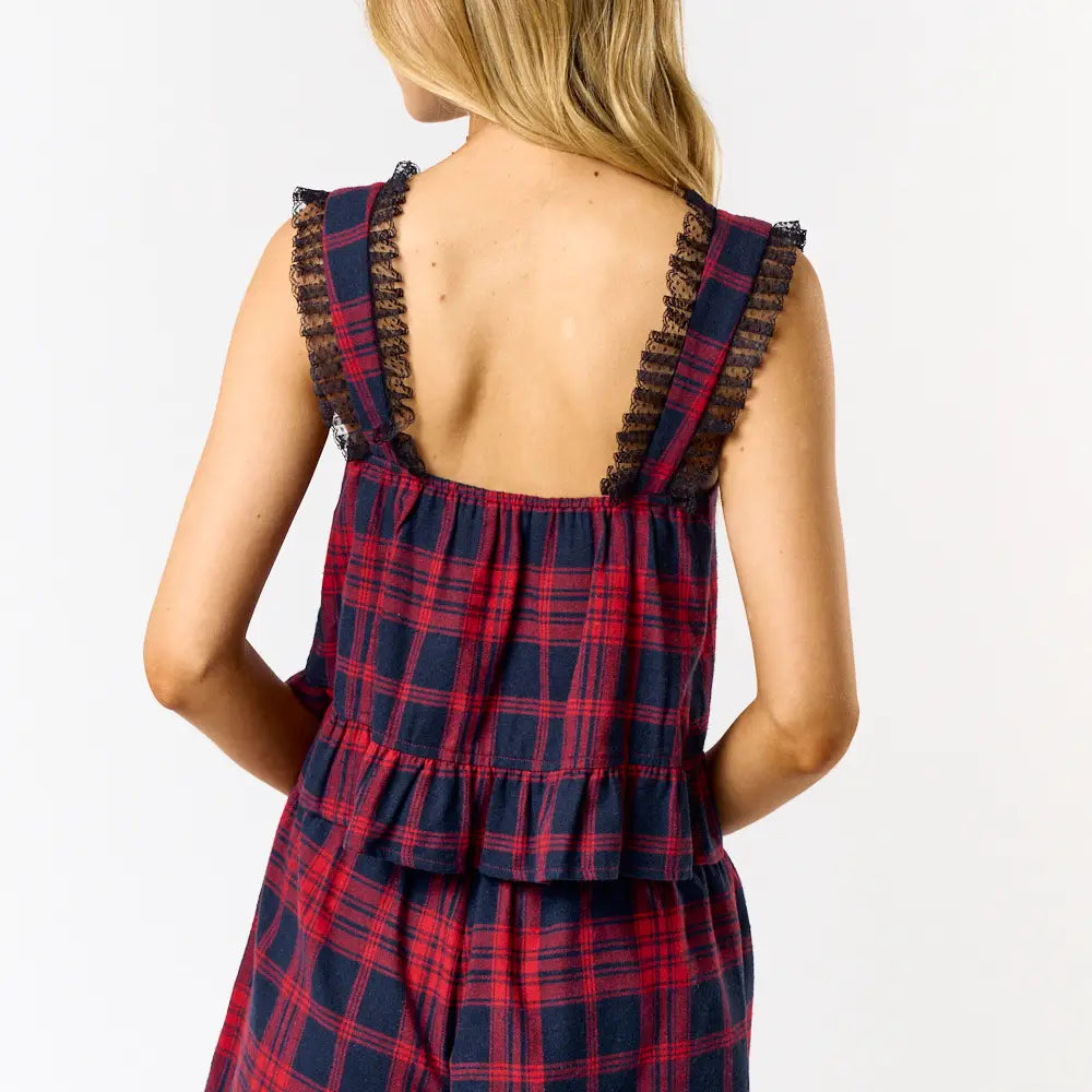 Ashley Flannel Tank Pajamas