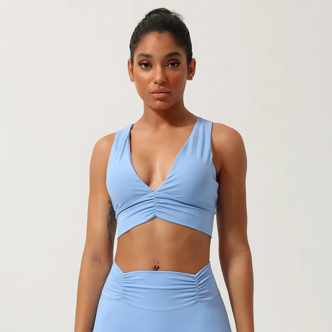 Bella Workout Shorts (Light Blue)